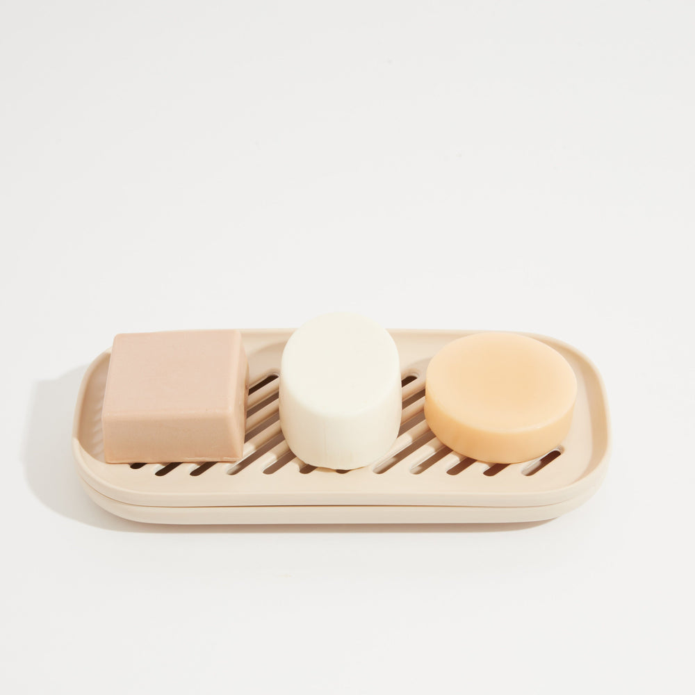 Shower Trio & XL Soap Dish Gift Set