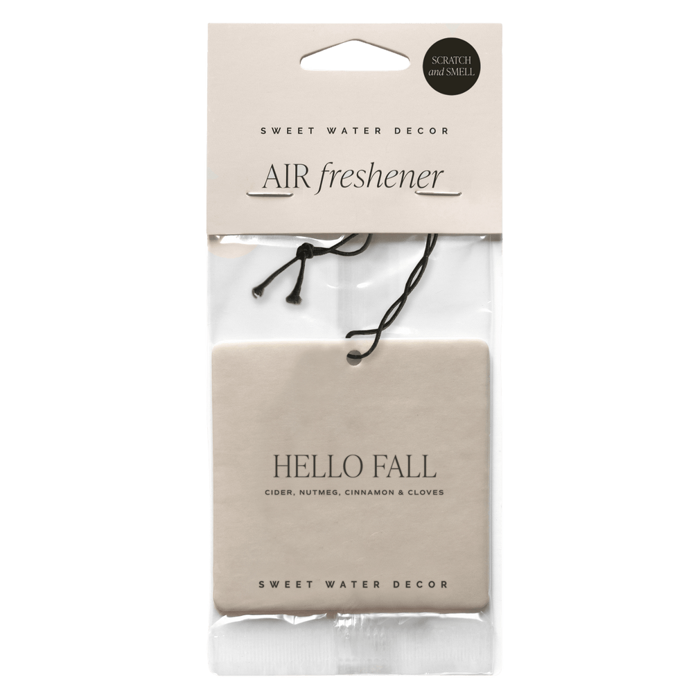 Hello Fall Hanging Air Freshener
