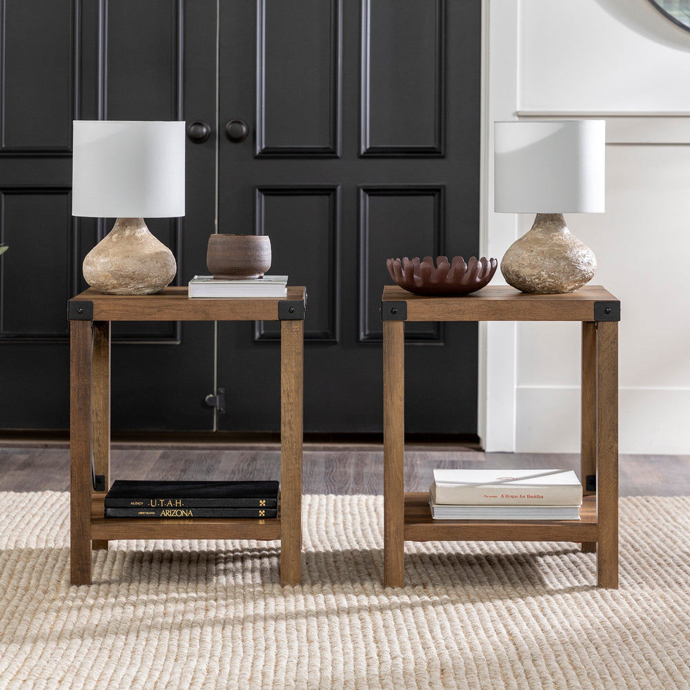 
                      
                        Metal X Side Tables, Set of 2
                      
                    