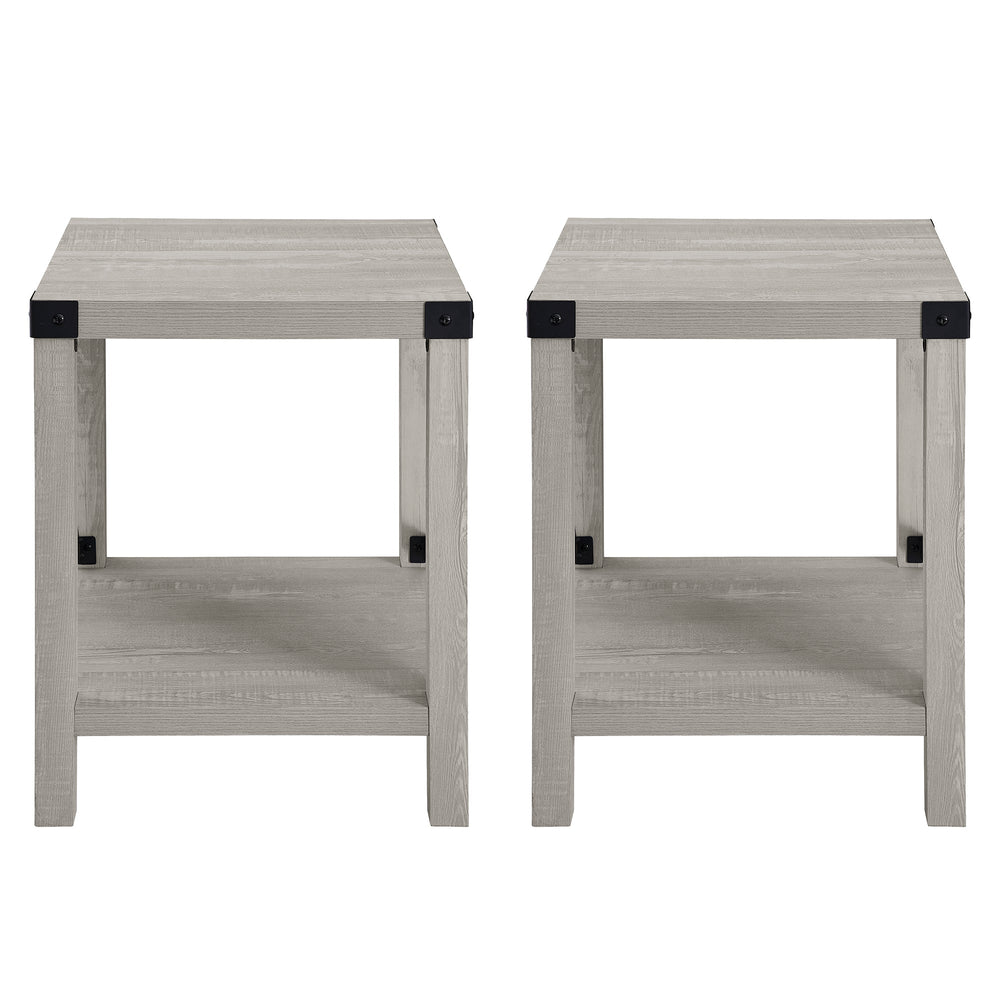 
                      
                        Metal X Side Tables, Set of 2
                      
                    