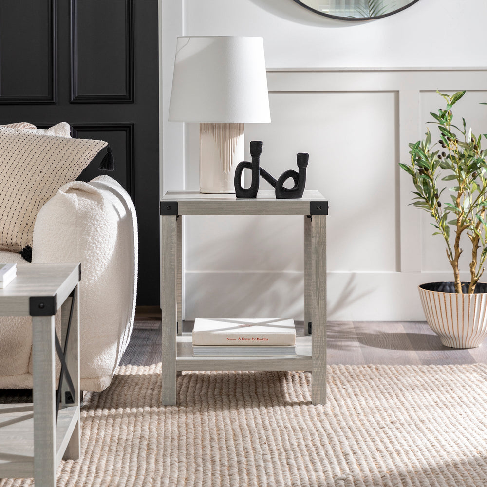 
                      
                        Metal X Side Table
                      
                    