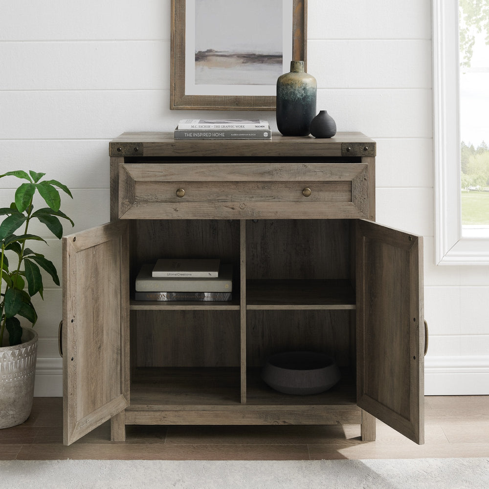 
                      
                        Barn Door Accent Cabinet
                      
                    