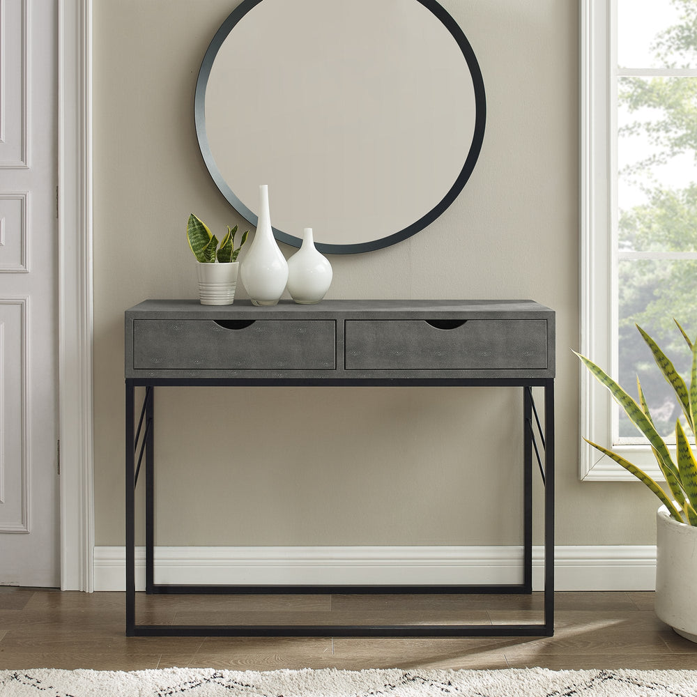 
                      
                        Vetti Faux Shagreen Entry Table
                      
                    