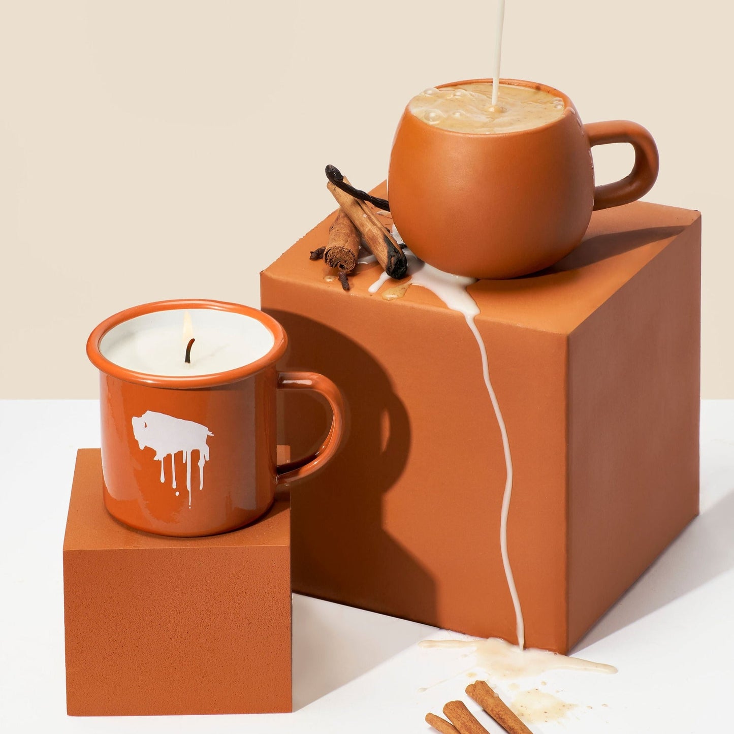 Chai Enamel Mug Candle