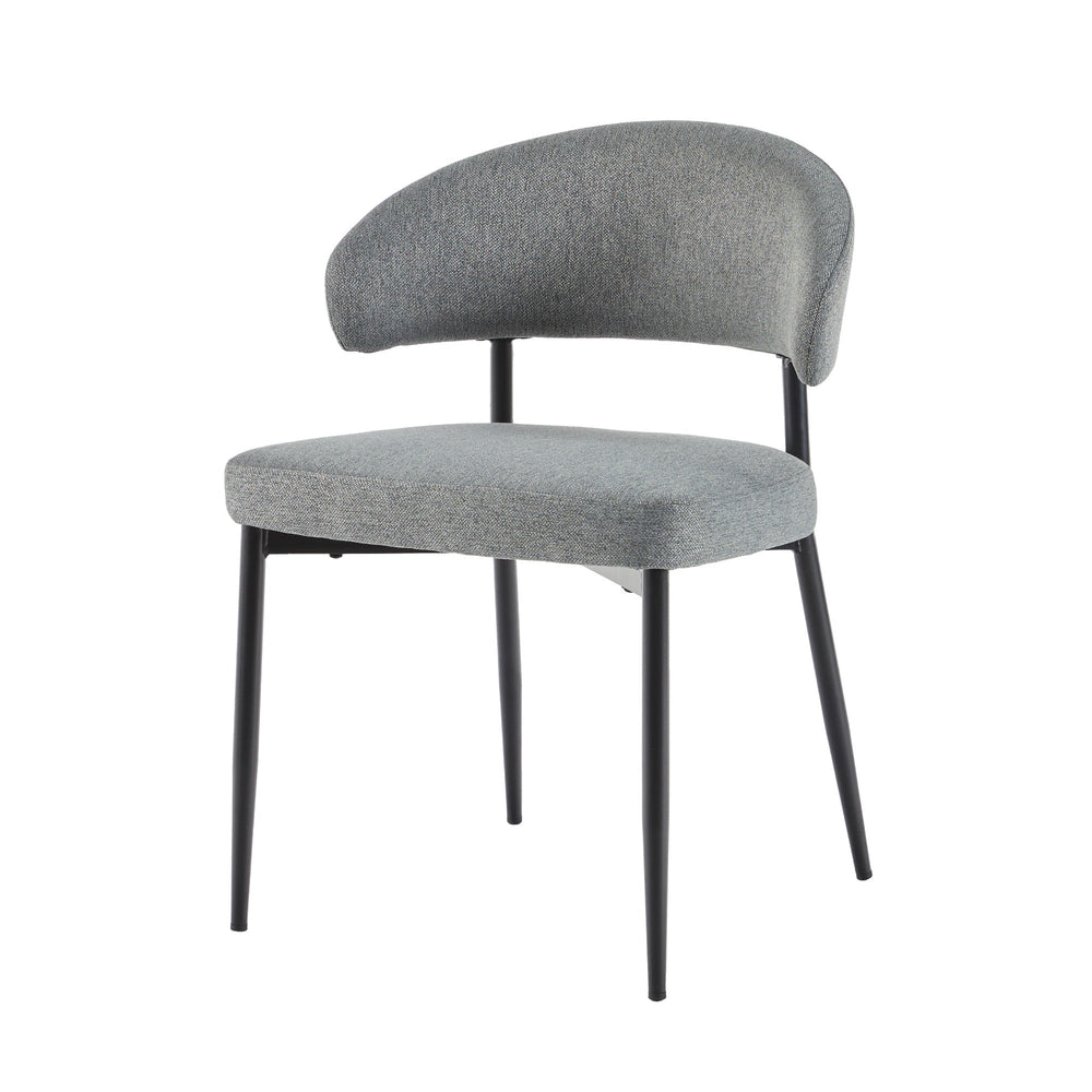 
                      
                        Alexis Modern Curved Back Upholstered Dining Chair, Set of 2
                      
                    