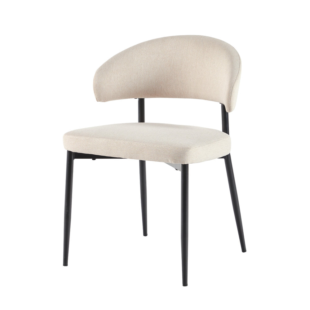 
                      
                        Alexis Modern Curved Back Upholstered Dining Chair, Set of 2
                      
                    