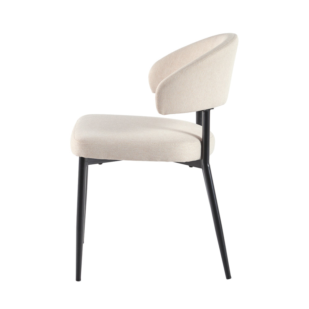 
                      
                        Alexis Modern Curved Back Upholstered Dining Chair, Set of 2
                      
                    
