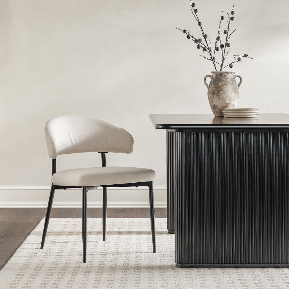 
                      
                        Alexis Modern Curved Back Upholstered Dining Chair, Set of 2
                      
                    