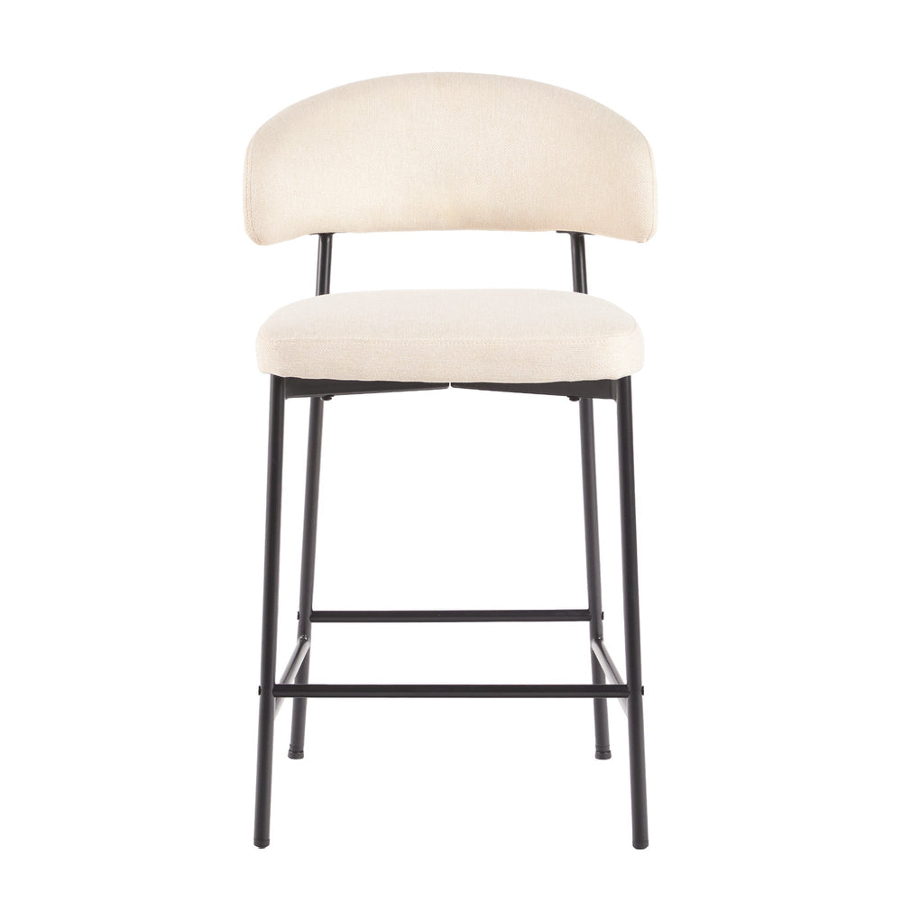 
                      
                        Alexis Modern Curved Back Bar Stool, Set of 2
                      
                    