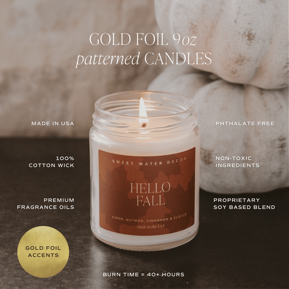 
                      
                        Fall Leaves Soy Candle | 9oz. Clear Jar
                      
                    
