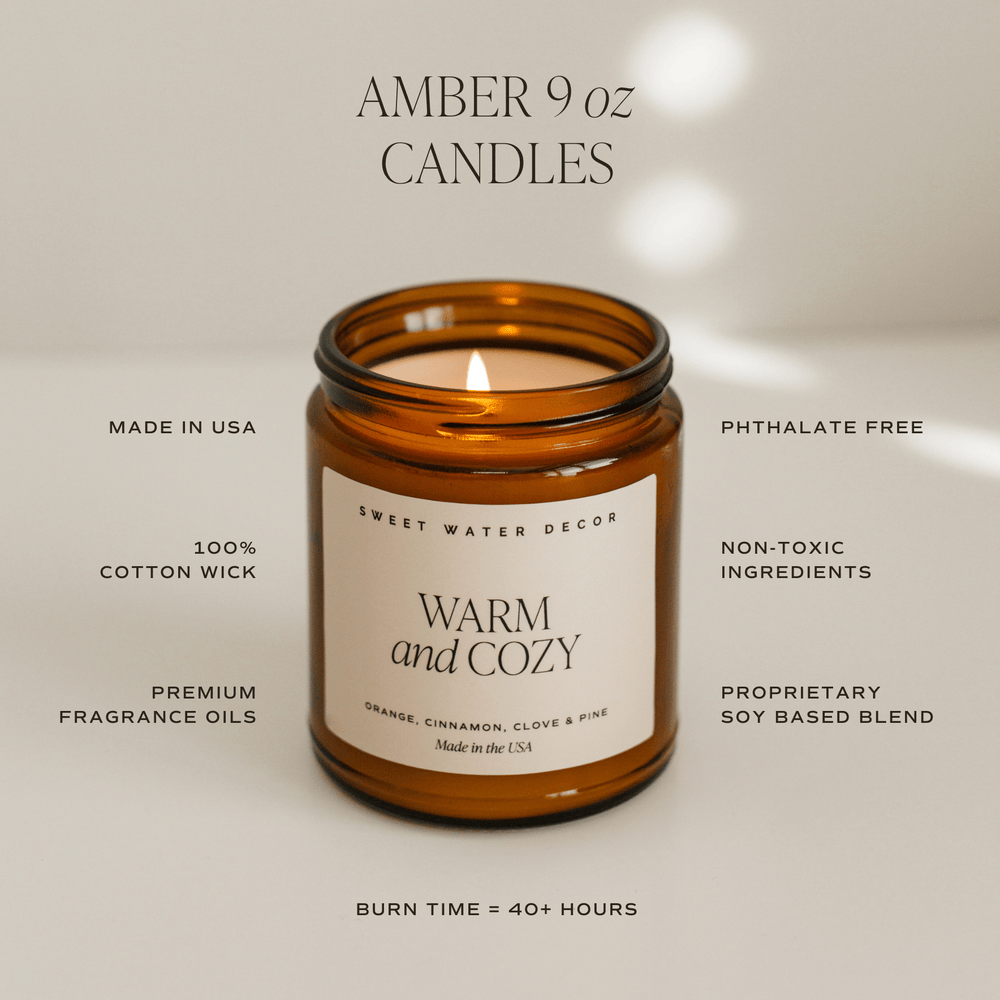 
                      
                        Christmas Soy Candle - Amber Jar - 9 oz
                      
                    