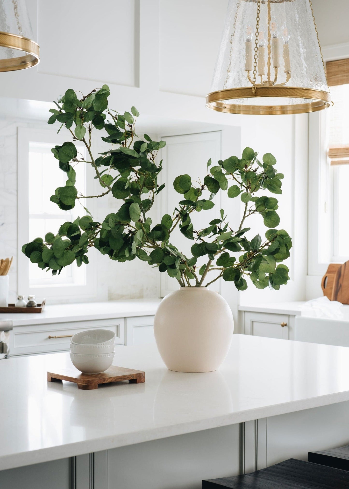 Tall Luxe Artificial Aspen Branch, 51"