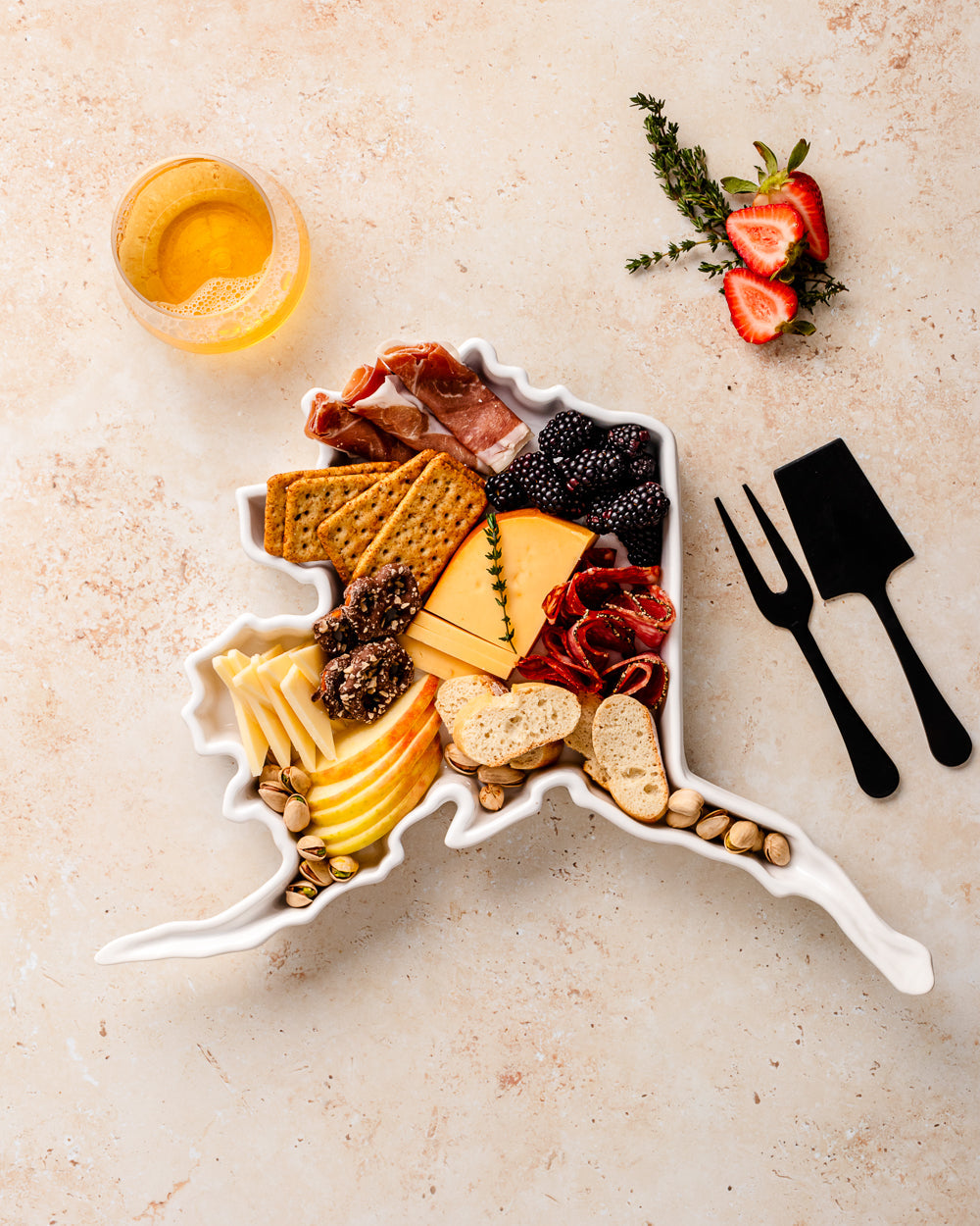 Alaska State Porcelain Serving Dish