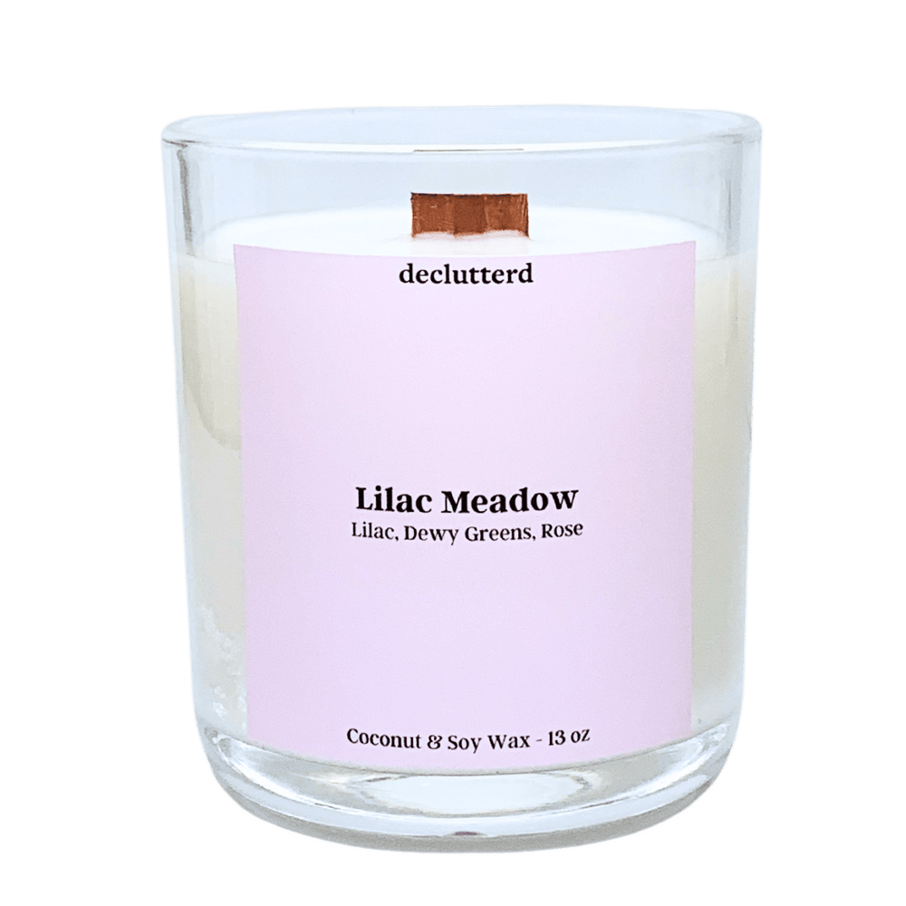 Lilac Meadow Wood Wick Candle