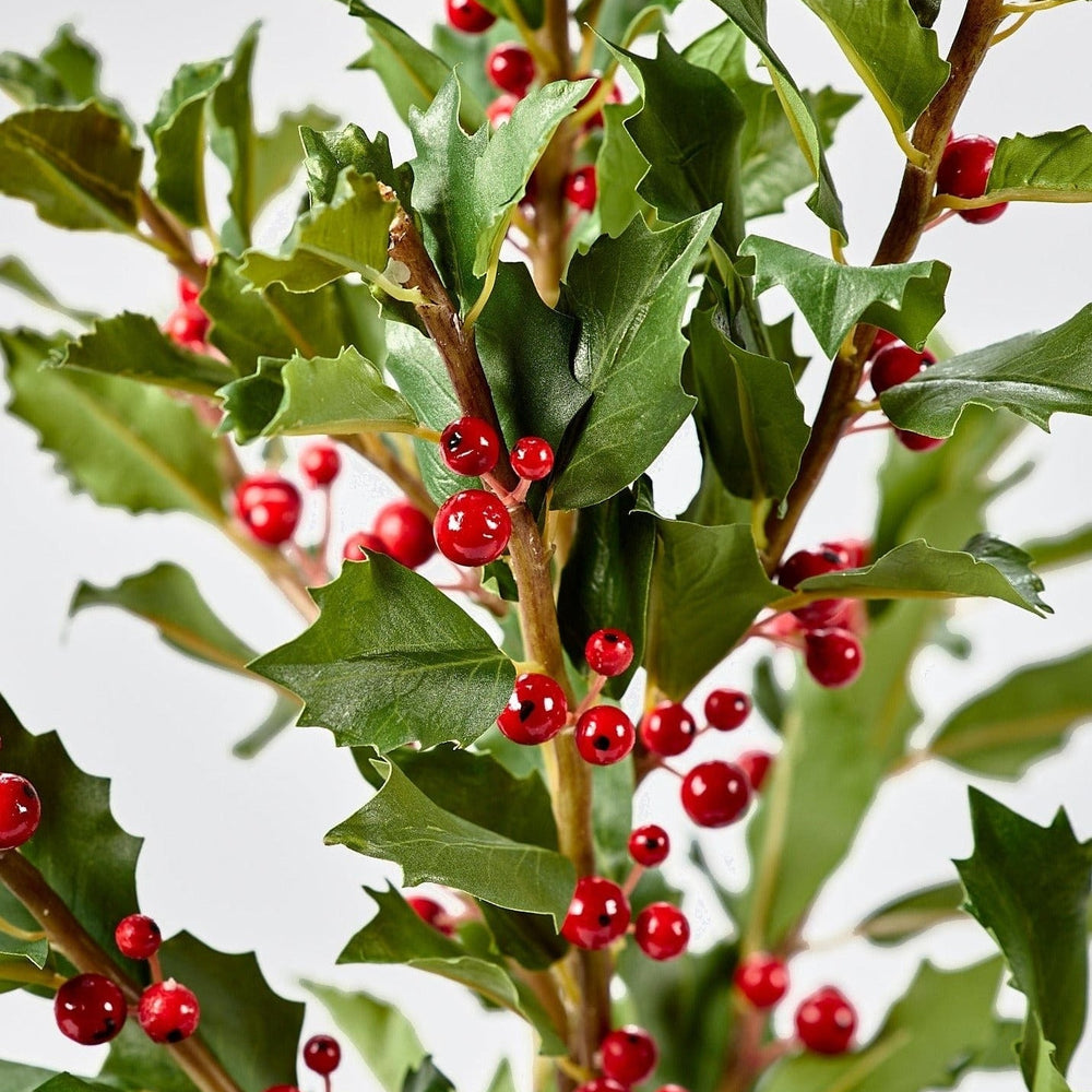 Faux Holly Branch - 36"