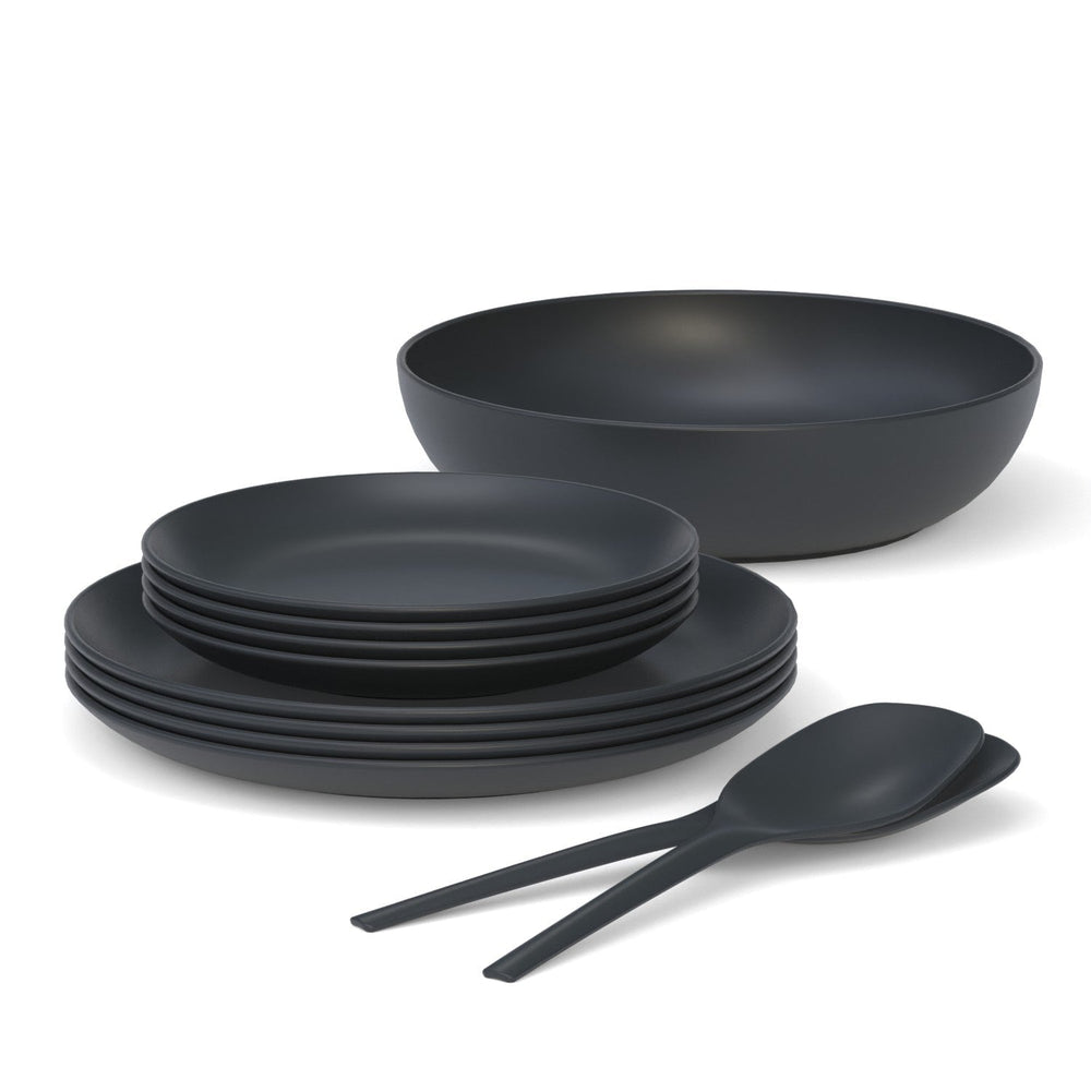 
                      
                        11" Round Dinner Plate, Set of 4 - Black
                      
                    