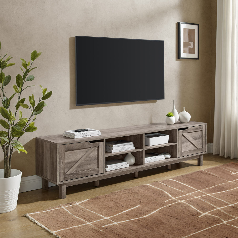 
                      
                        Barn Door 70" Rustic TV Stand
                      
                    