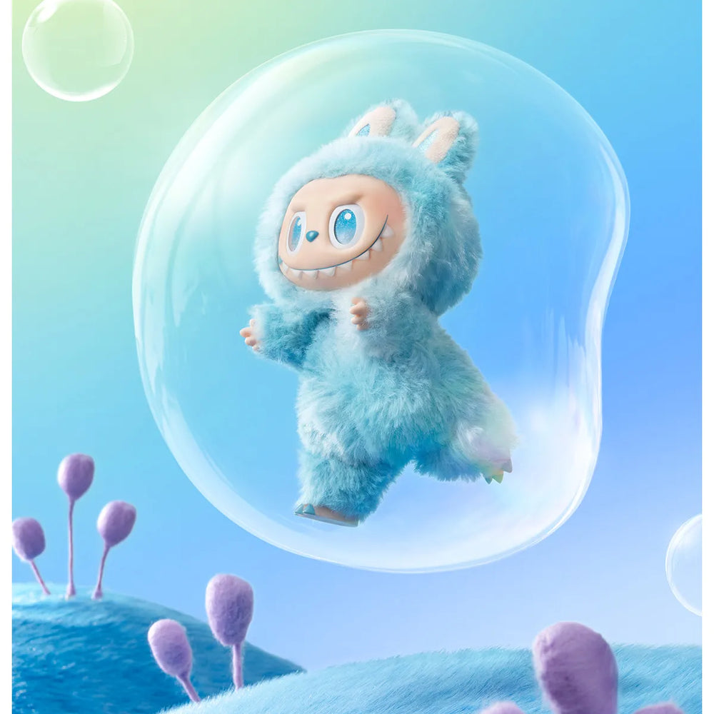 
                      
                        The MONSTERS Big Into Energy series HOPE Labubu in a bubble with a pastel gradient background
                      
                    