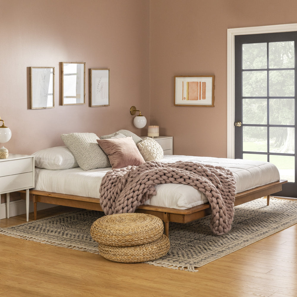 
                      
                        Spindle King Mid-Century Solid Wood Platform Bed
                      
                    