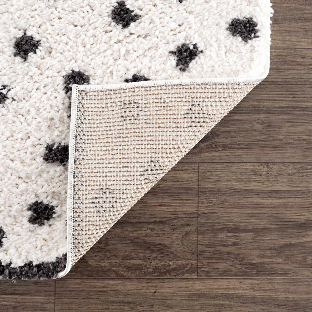 
                      
                        Chaia Dotted Black & White Plush Rug
                      
                    