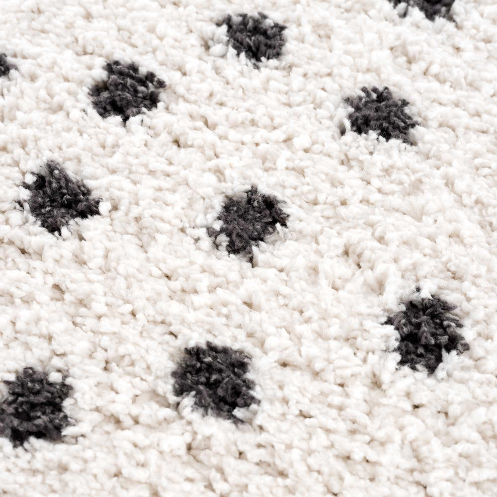 
                      
                        Chaia Dotted Black & White Plush Rug
                      
                    