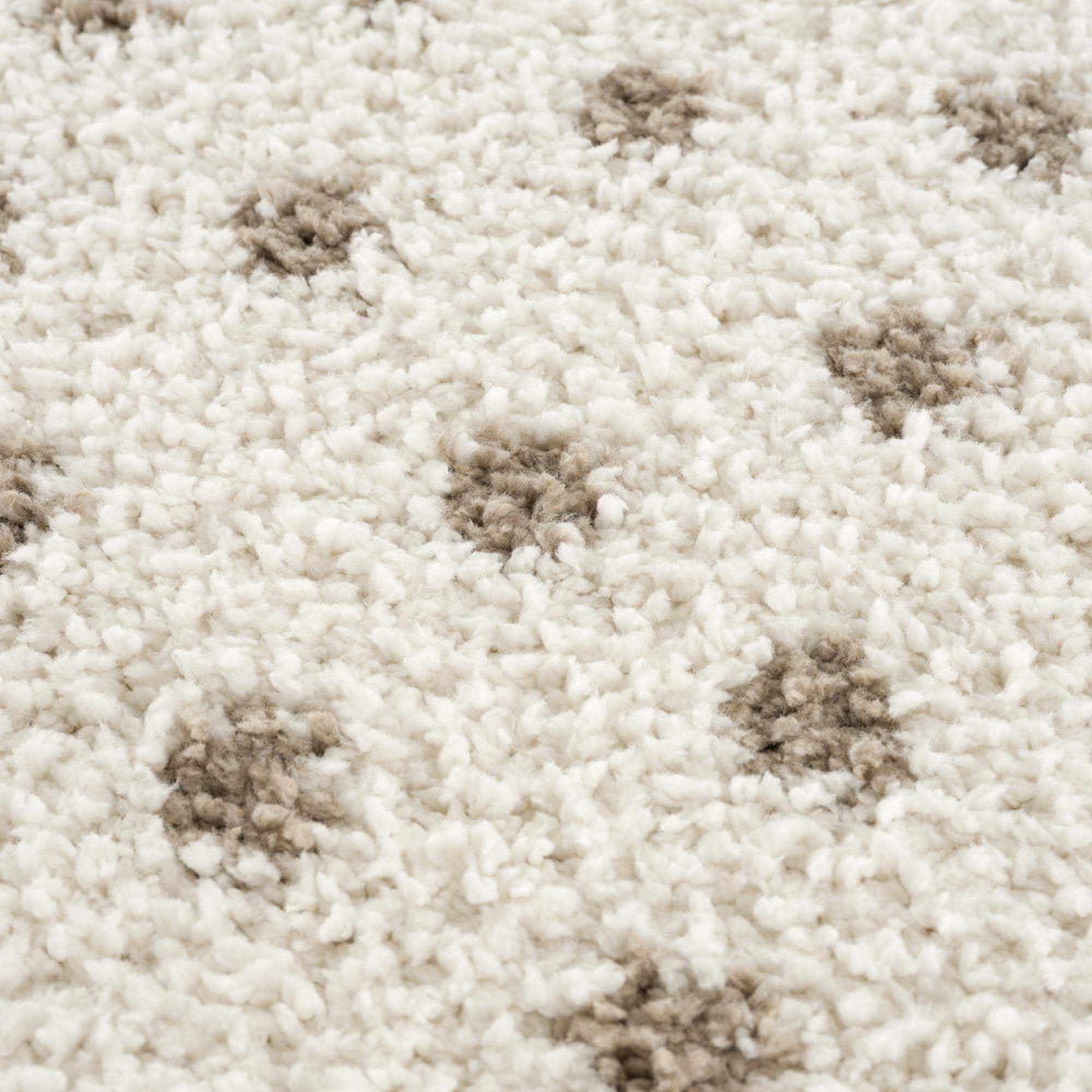 
                      
                        Chaia Dotted Cream & Brown Plush Rug
                      
                    