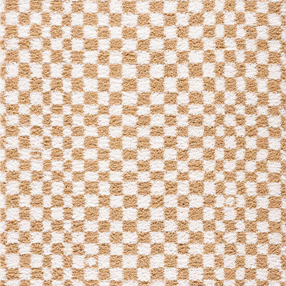 
                      
                        Kieu Yellow & White Checkered Area Rug
                      
                    