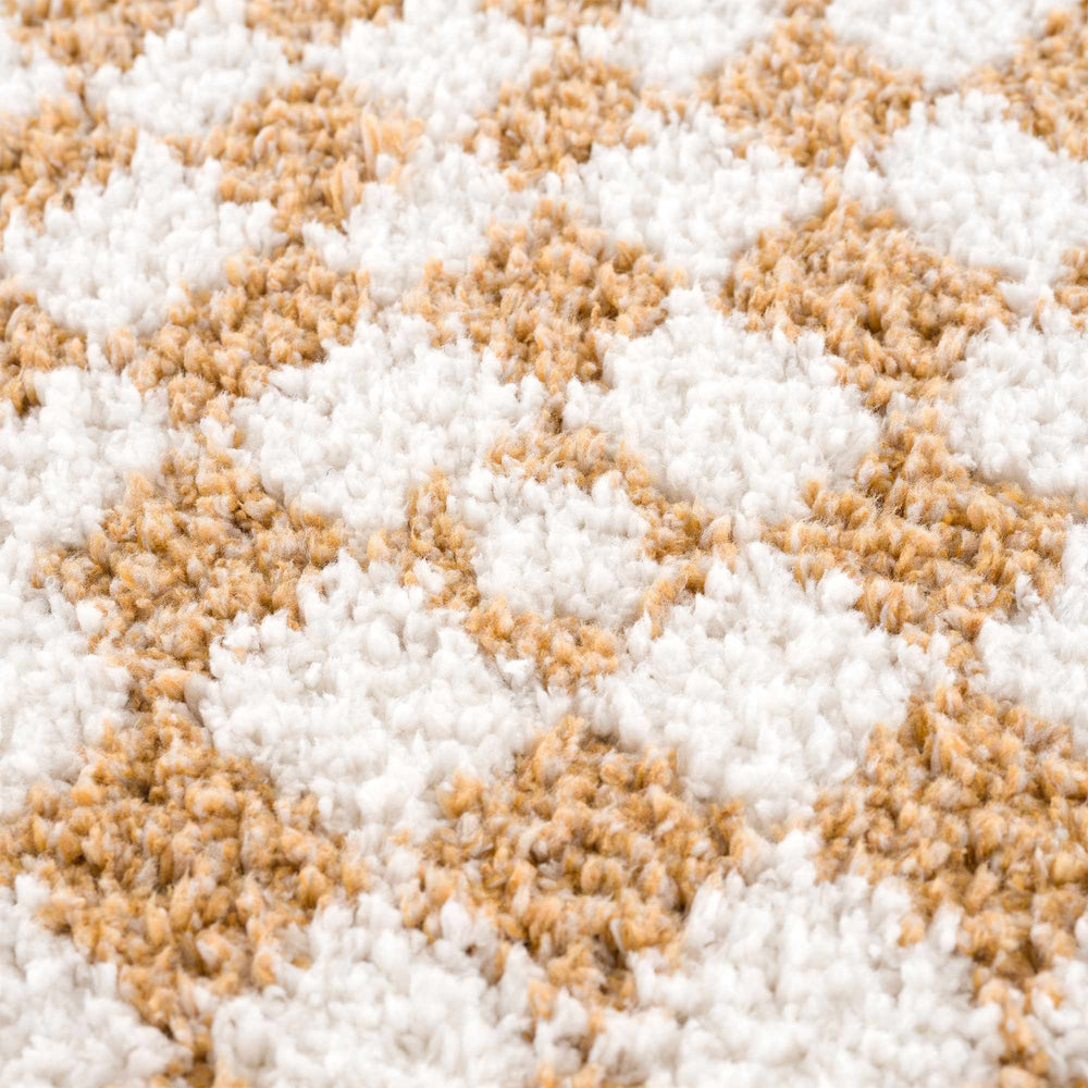 
                      
                        Kieu Yellow & White Checkered Area Rug
                      
                    