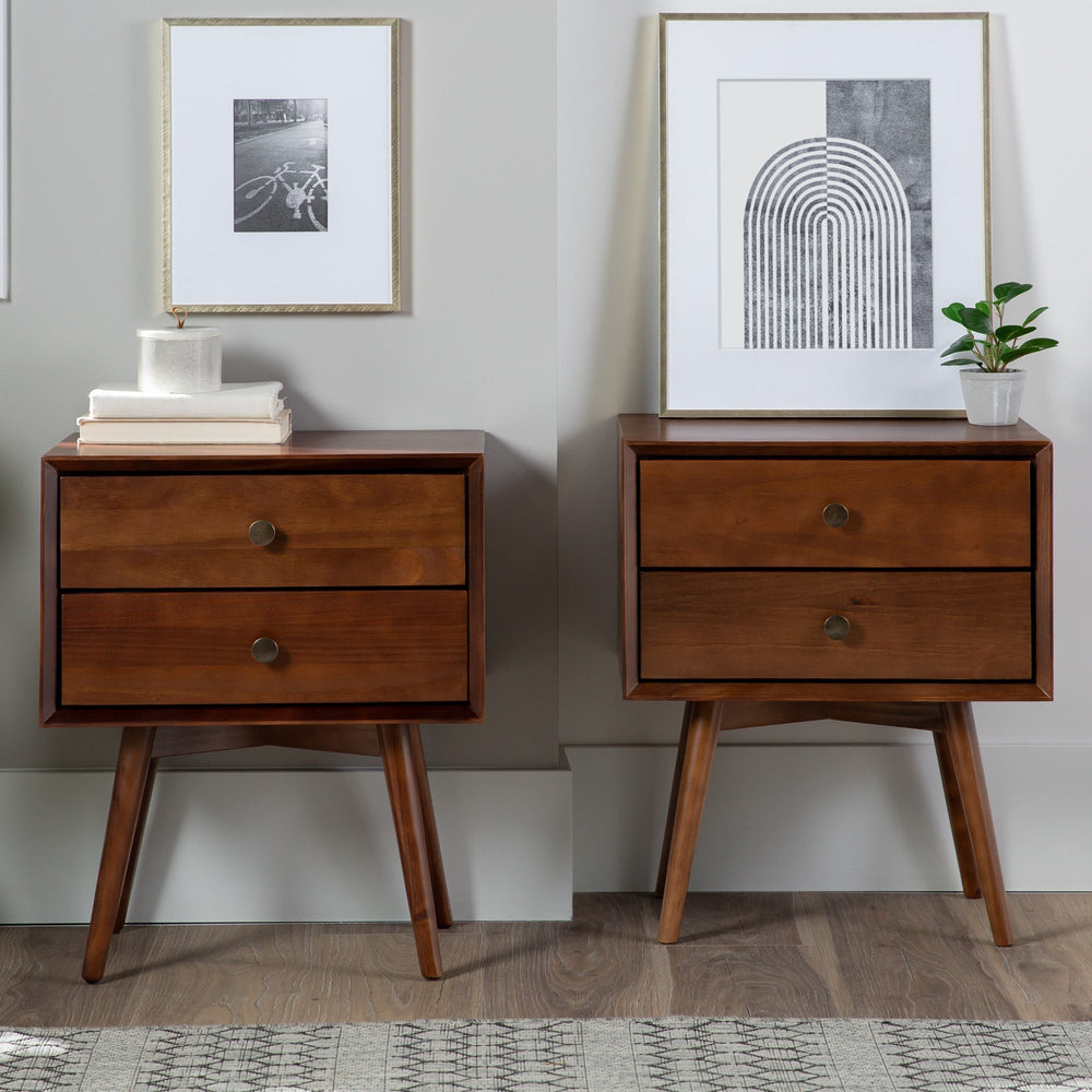 
                      
                        Mid-Century Solid Wood Nightstand Collection (1 or 2 Drawer)
                      
                    