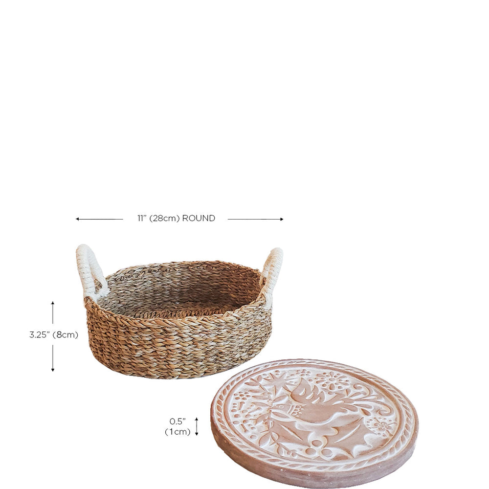 
                      
                        Bread Warmer & Basket, Bird Round
                      
                    