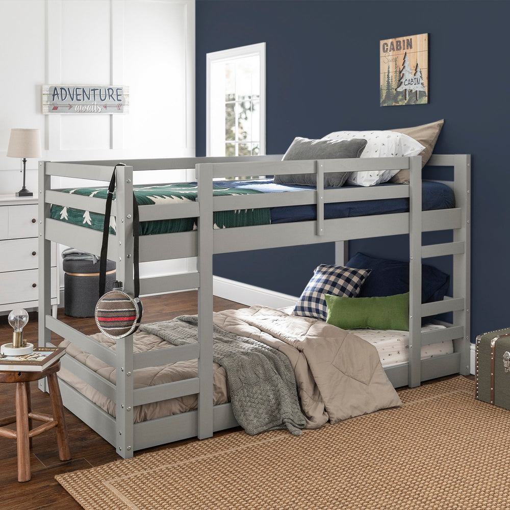 Cottage Jr. Twin Over Twin Solid Wood Bunk Bed