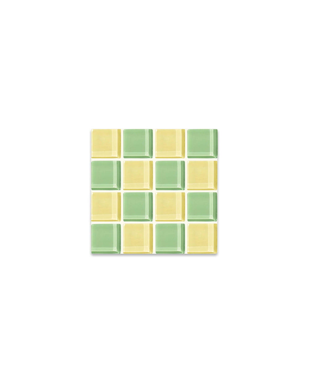 Glass Tile Coaster - Baby Corn