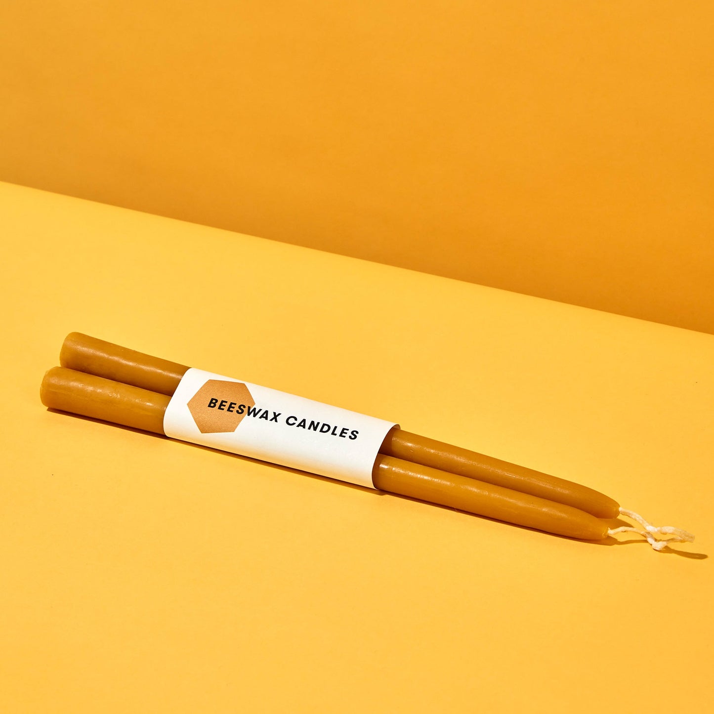 Beeswax Taper Candles, 2 pack