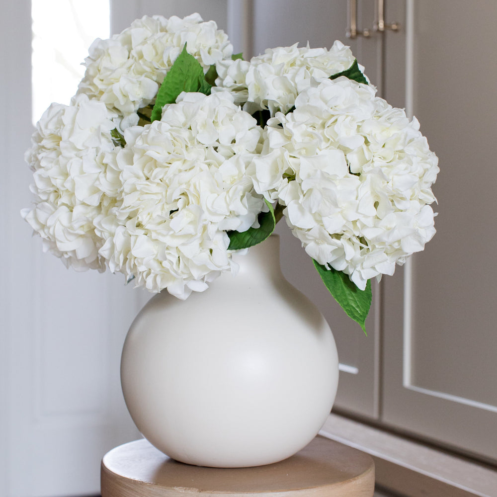 
                      
                        Fake Flowers Real Touch Hydrangea Stem in Talc White, 18"
                      
                    