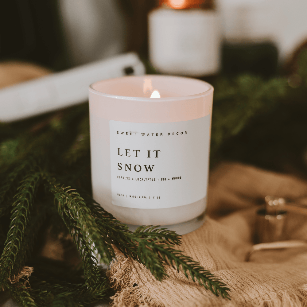 
                      
                        Let It Snow Soy Candle - White Jar - 11 oz
                      
                    