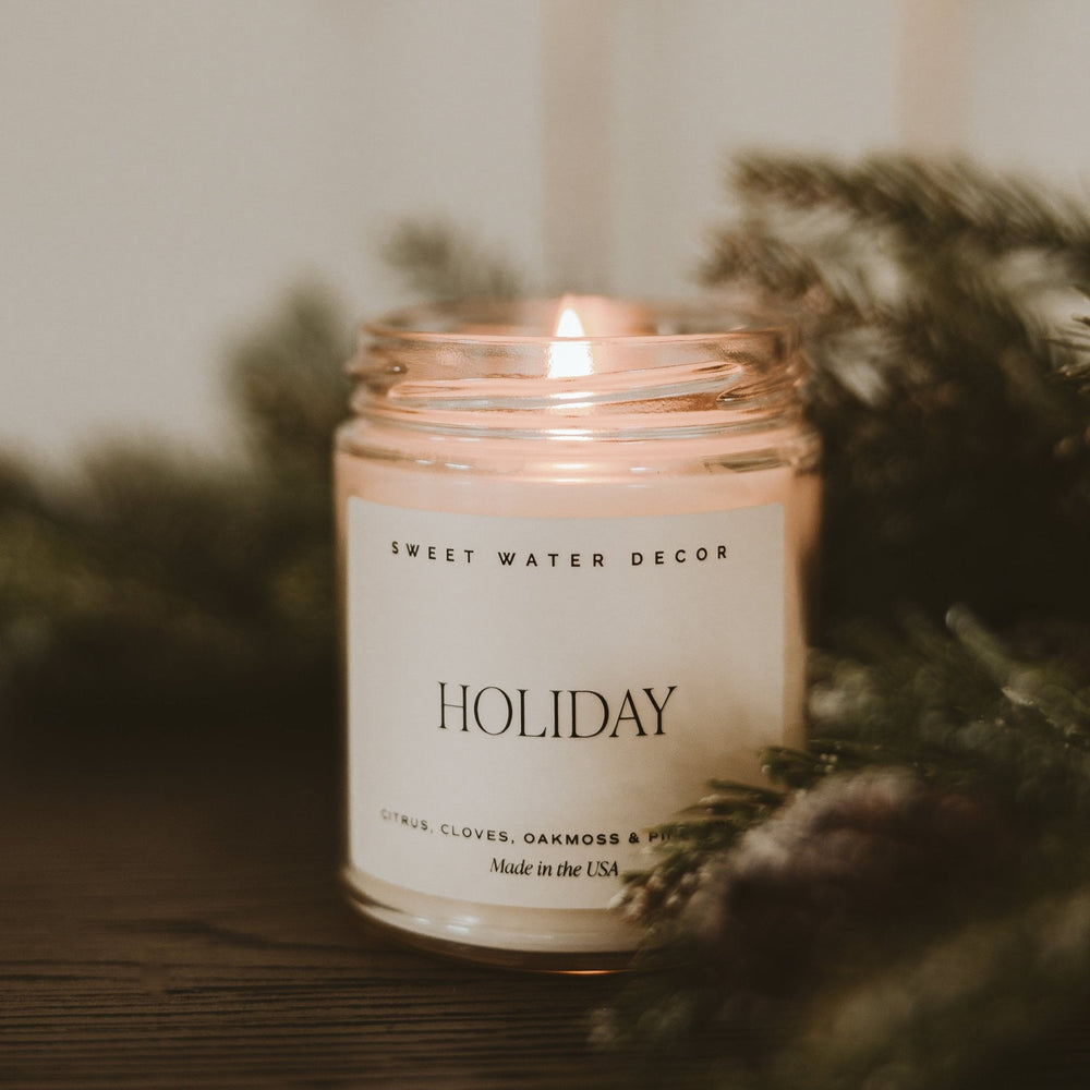
                      
                        Holiday Soy Candle - Clear Jar - 9 oz
                      
                    