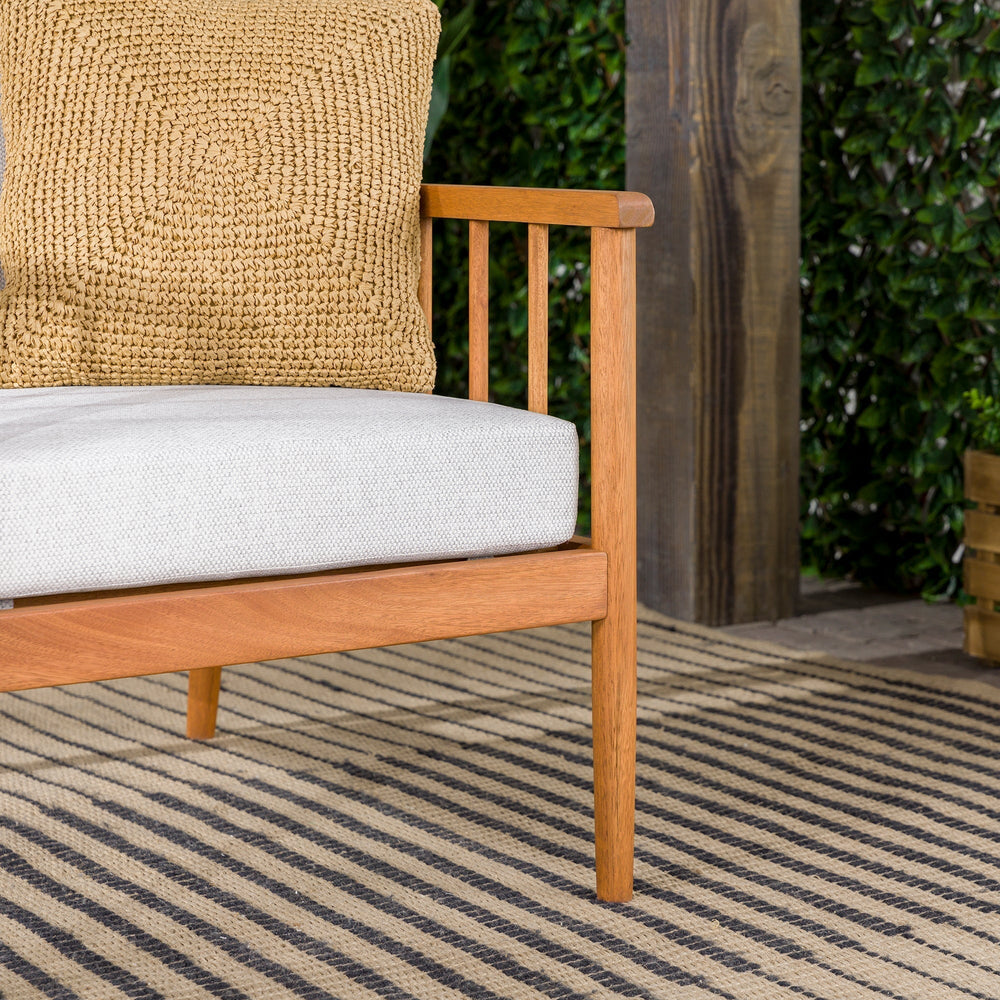 
                      
                        Circa Modern Solid Wood Spindle Patio Lounge Chair, Natural
                      
                    
