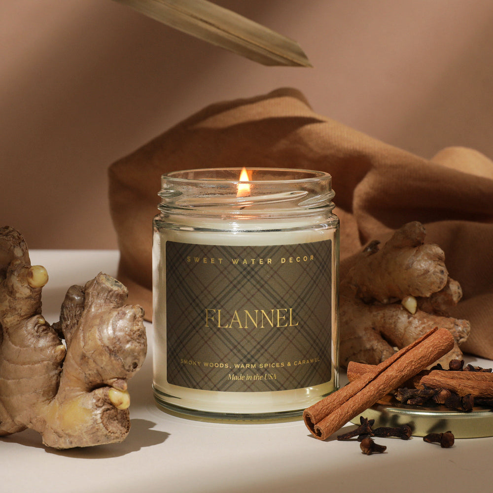 
                      
                        Flannel Soy Candle | 9oz. Clear Jar
                      
                    