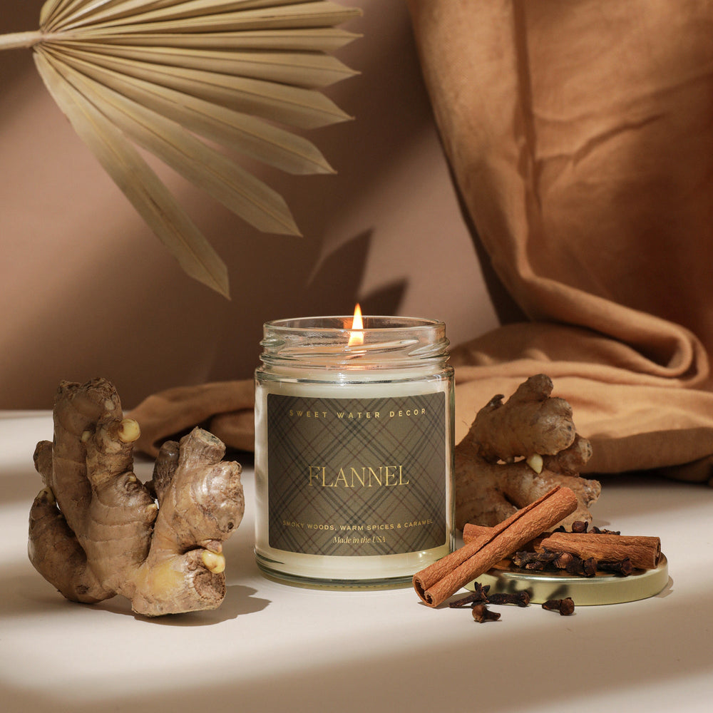 
                      
                        Flannel Soy Candle | 9oz. Clear Jar
                      
                    