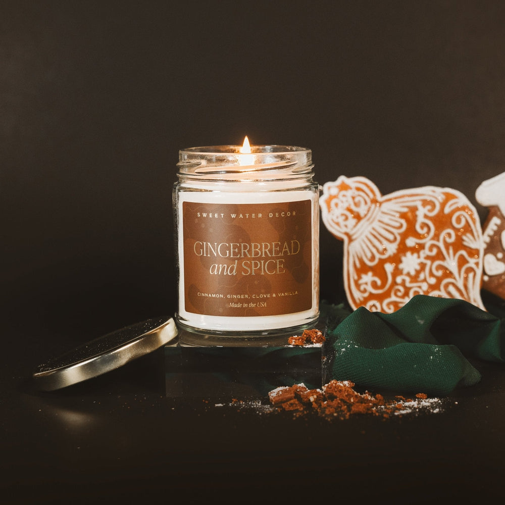 
                      
                        Gingerbread and Spice Soy Candle - Clear Jar - 9 oz
                      
                    