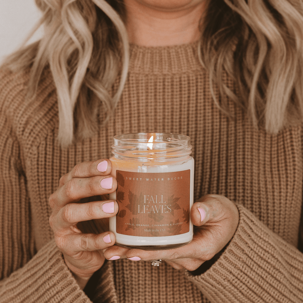 
                      
                        Fall Leaves Soy Candle | 9oz. Clear Jar
                      
                    