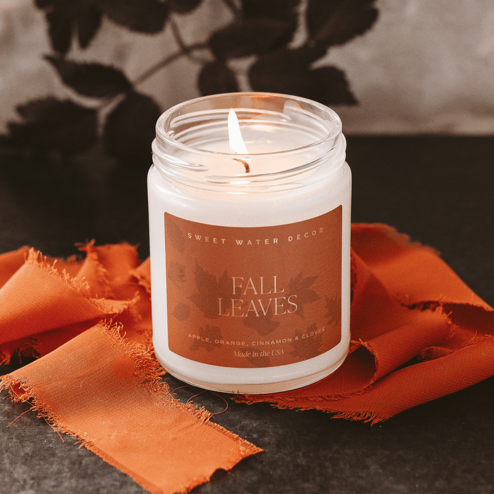 
                      
                        Fall Leaves Soy Candle | 9oz. Clear Jar
                      
                    