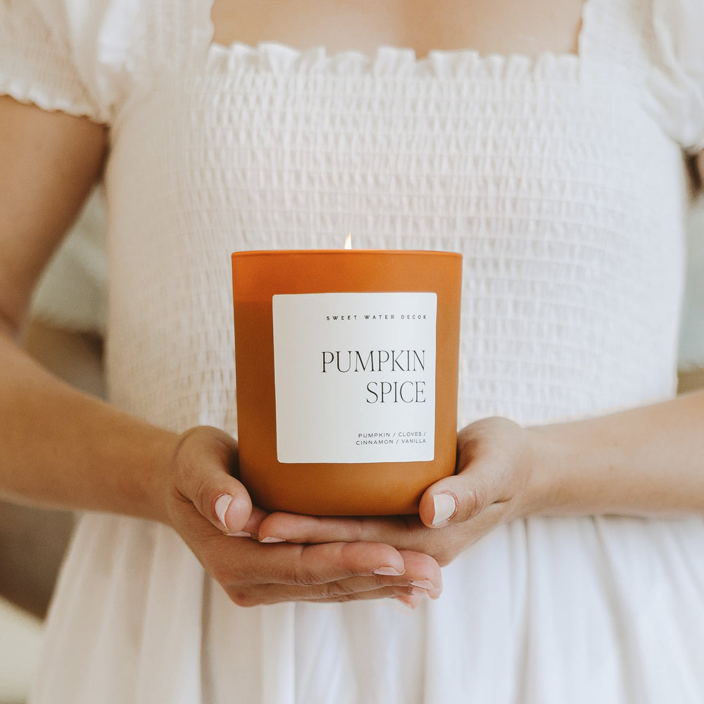 
                      
                        Pumpkin Spice Soy Candle - Orange Matte Jar - 15 oz
                      
                    