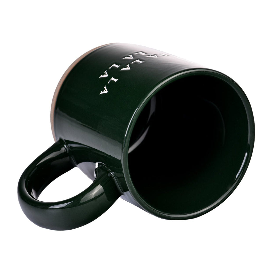 
                      
                        Fa La La Green Stoneware Coffee Mug, 14 oz
                      
                    