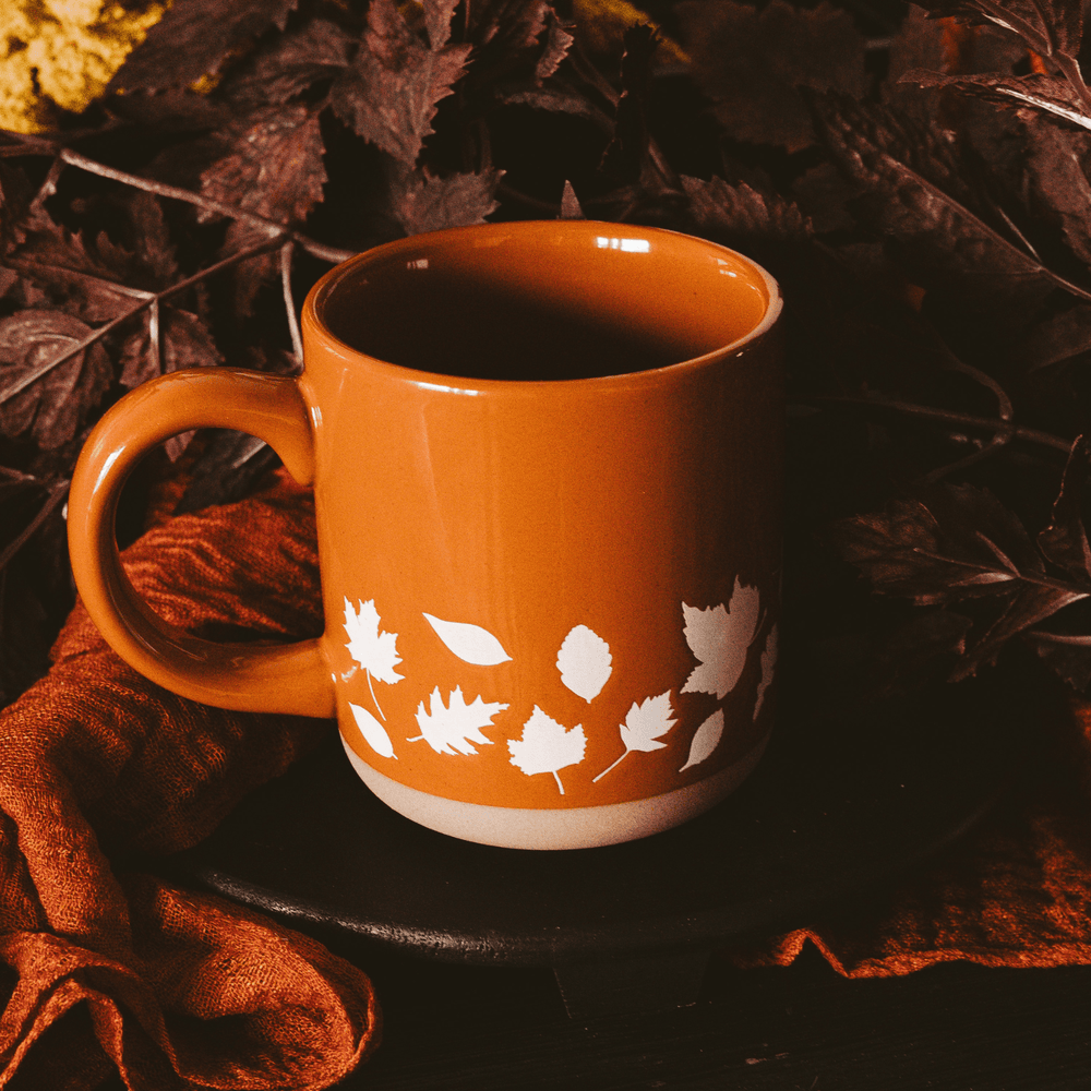 
                      
                        Fall Leaves Orange Stoneware Coffee Mug, 14oz
                      
                    