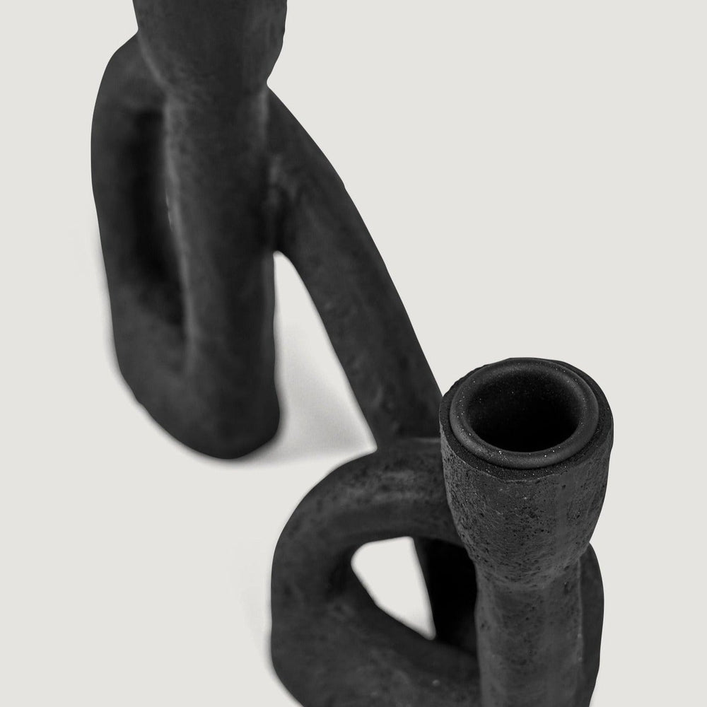 
                      
                        Black Resin Double Taper Candle Holder - 6"
                      
                    