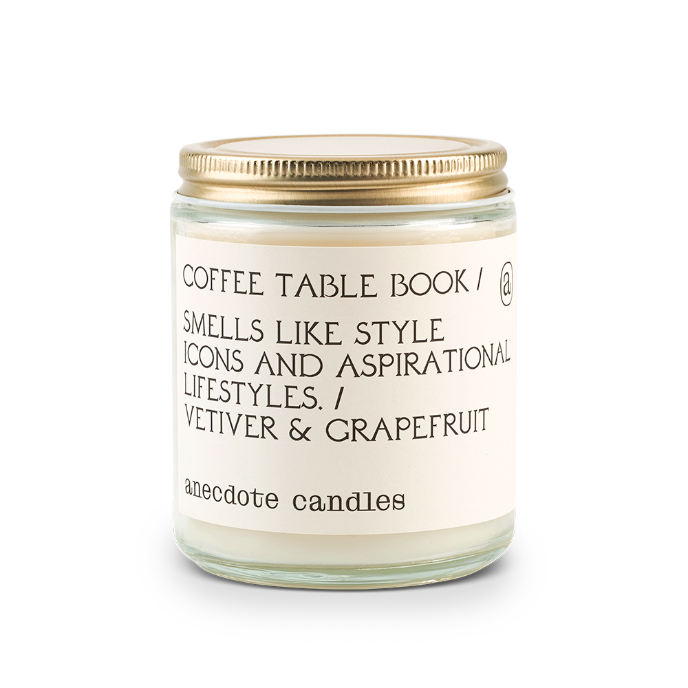Coffee Table Book Candle