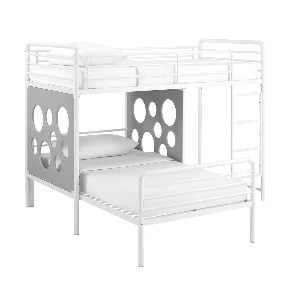 
                      
                        Devan 60" L-Shape Bunk Bed with Cut Out Panels
                      
                    