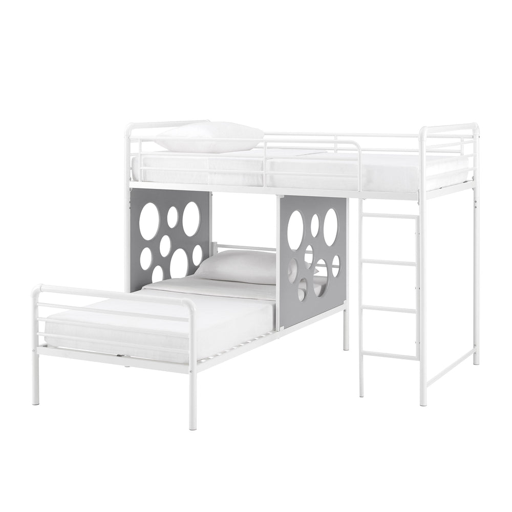 
                      
                        Devan 60" L-Shape Bunk Bed with Cut Out Panels
                      
                    