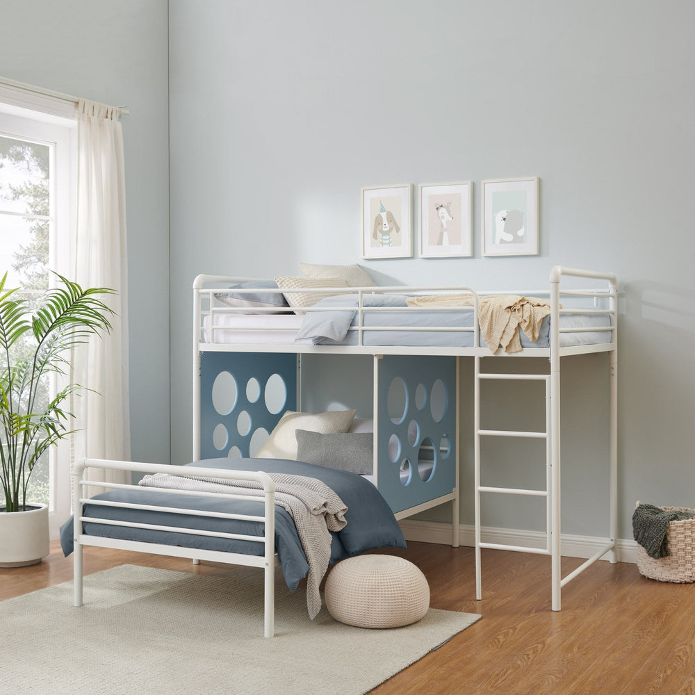 
                      
                        Devan 60" L-Shape Bunk Bed with Cut Out Panels
                      
                    